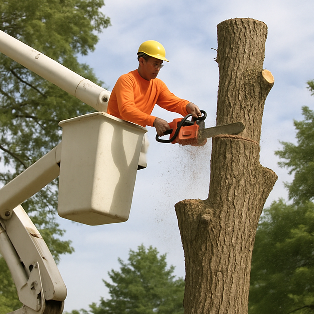 Tree Service Aurora CO 1 Image of professional tree removal in progress